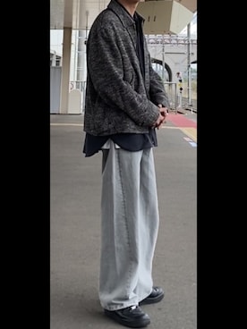 「WYM LIDNM（ウィム バイ リドム）のアイテム（リング）」を使った、ひらひらさん（メンズ・180cm）の春コーディネート