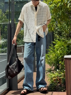 「YLEVE（イレーヴ）のアイテム」を使った、ひらひらさん（メンズ・180cm）の夏コーディネート