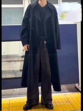 「KLEMAN（クレマン）のアイテム」を使った、ひらひらさん（メンズ・180cm）の冬コーディネート