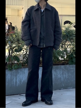 「YLEVE（イレーヴ）のアイテム」を使った、ひらひらさん（メンズ・180cm）の冬コーディネート