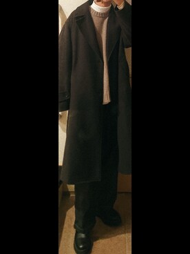 「WYM LIDNM（ウィム バイ リドム）のアイテム（その他アウター）」を使った、ひらひらさん（メンズ・180cm）の冬コーディネート