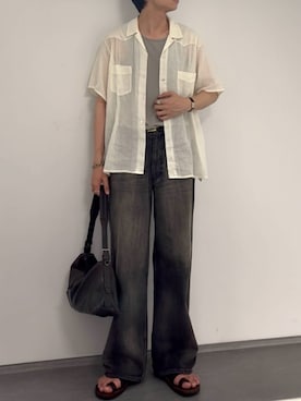 「YLEVE（イレーヴ）のアイテム」を使った、ひらひらさん（メンズ・180cm）の夏コーディネート
