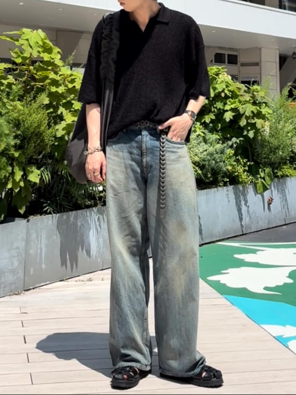 SEMI WIDE HERITAGE DENIM PANTSを使った人気ファッション