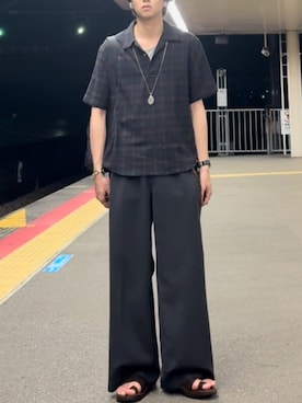 「アイテム（リング）」を使った、ひらひらさん（メンズ・180cm）の夏コーディネート