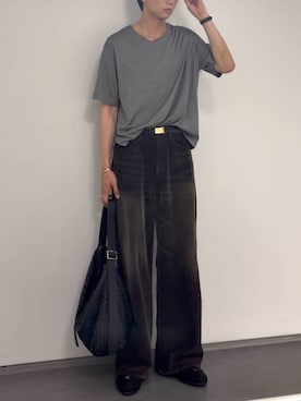Llife COW LEATHER MESH BAGを使った人気ファッションコーディネート