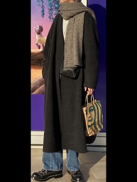「WYM」｜「アイテム（その他アウター）」を使った、ひらひらさん（メンズ・180cm）の冬コーディネート