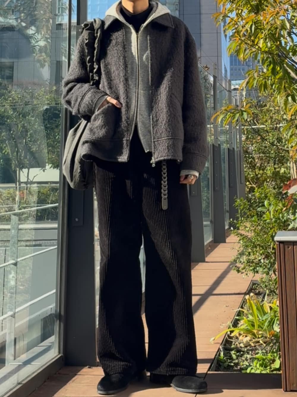 LIDNM（リドム）の「MOHAIR SHAGGY BLOUSON（ブルゾン）」 - WEAR