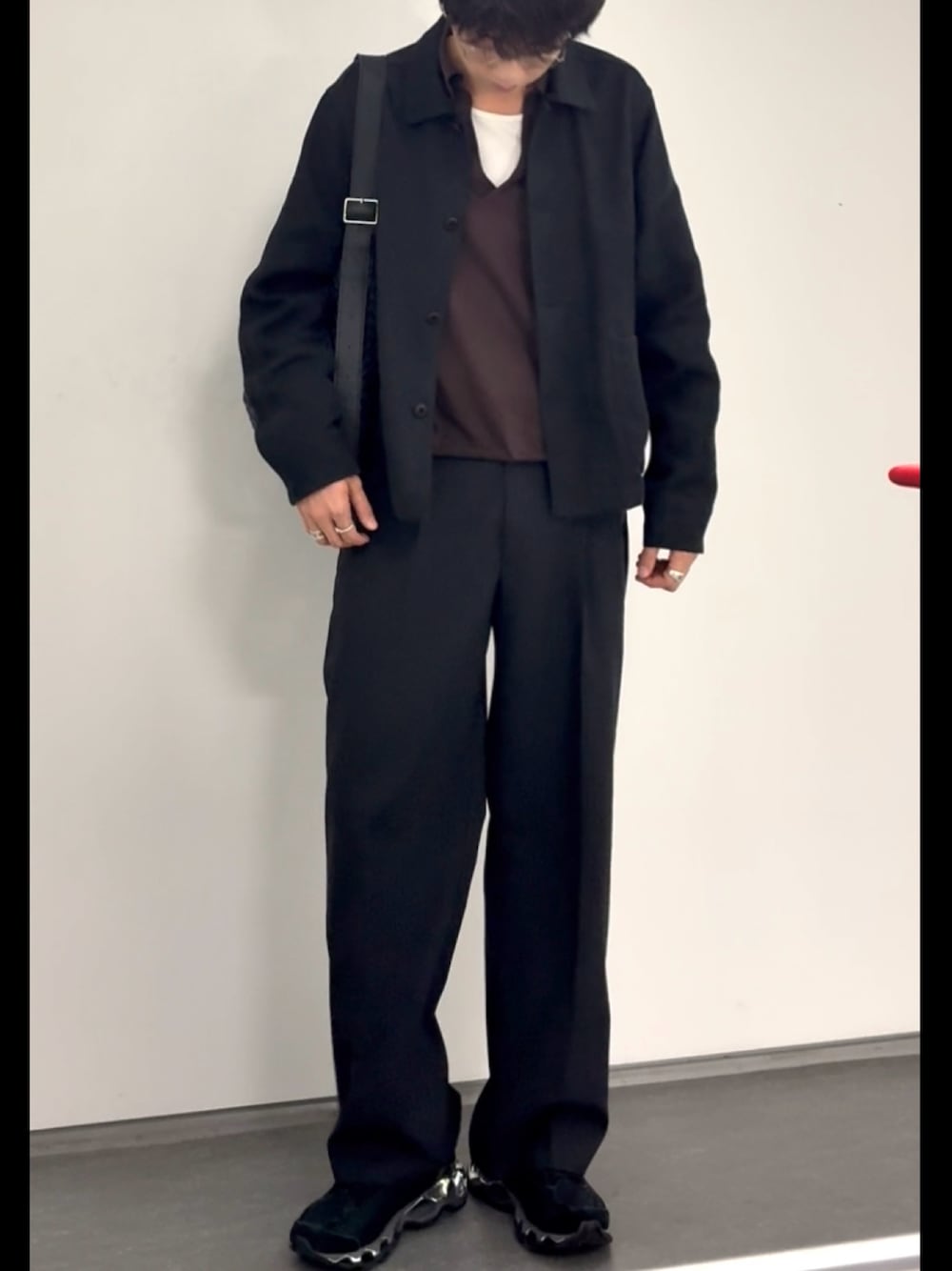 LINEN CROPPED CHORE JACKETを使った人気ファッションコーディネート