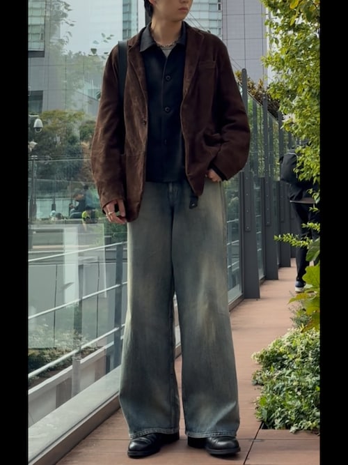 LIDNM（リドム）の「Goat Suede Tailored Jacket（テーラード
