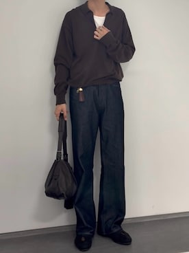 「YLEVE（イレーヴ）のアイテム」を使った、ひらひらさん（メンズ・180cm）の秋コーディネート
