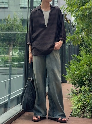 Llife（ライフ）の「Llife COW LEATHER MESH BAG（ショルダーバッグ