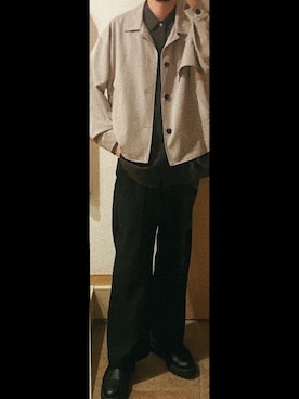 「epnok（エプノック）のアイテム（ブルゾン）」を使った、ひらひらさん（メンズ・180cm）の秋コーディネート