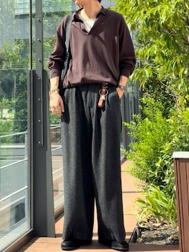 「アイテム（リング）」を使った、ひらひらさん（メンズ・180cm）の秋コーディネート