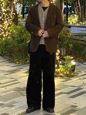 「アイテム（キーケース/キーアクセサリー、ブラック系）」を使った、ひらひらさん（メンズ・180cm）の冬コーディネート