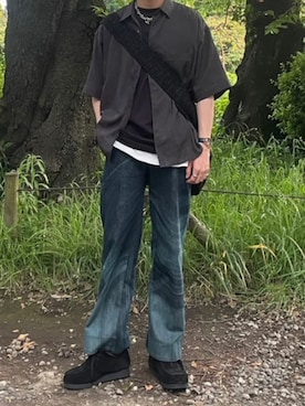 「半袖」｜「アイテム（その他）」を使った、ひらひらさん（メンズ・180cm）の夏コーディネート