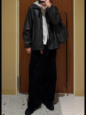 「アイテム（財布/小物）」を使った、ひらひらさん（メンズ・180cm）の秋コーディネート