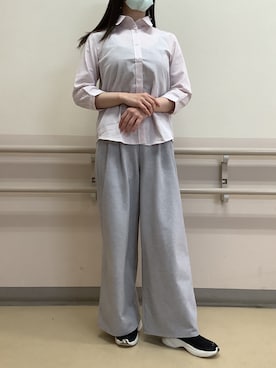 「東京シャツ」｜BRICK HOUSE by Tokyo Shirts 札幌苗穂イオンモール店さん（レディース・159cm）の春コーディネート