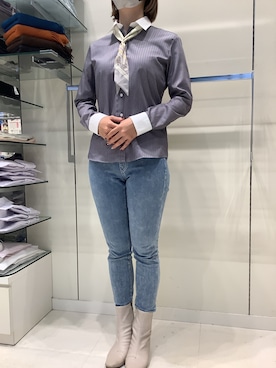 BRICK HOUSE by Tokyo Shirts 札幌苗穂イオンモール店さん（レディース・159cm）の秋コーディネート