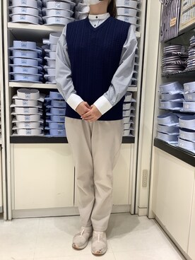 BRICK HOUSE by Tokyo Shirts 札幌苗穂イオンモール店さん（レディース・159cm）の冬コーディネート