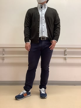 「アイテム（ビジネスシャツ）」を使った、BRICK HOUSE by Tokyo Shirts 札幌苗穂イオンモール店さん（メンズ・169cm）の秋コーディネート