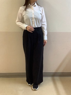 BRICK HOUSE by Tokyo Shirts 札幌苗穂イオンモール店さん（レディース・159cm）の冬コーディネート