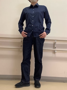 「TOKYO SHIRTS（トウキョウシャツ）のアイテム（ビジネスシャツ）」を使った、BRICK HOUSE by Tokyo Shirts 札幌苗穂イオンモール店さん（レディース・158cm）の春コーディネート