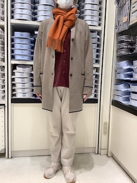 「冬を彩る色いろコーデ」｜BRICK HOUSE by Tokyo Shirts 札幌苗穂イオンモール店さん（レディース・159cm）の冬コーディネート