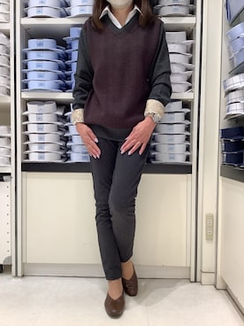 BRICK HOUSE by Tokyo Shirts 札幌苗穂イオンモール店さん（レディース・160cm）の冬コーディネート