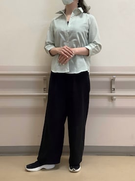 「TOKYO SHIRTS（トウキョウシャツ）のアイテム（シャツ/ブラウス）」を使った、BRICK HOUSE by Tokyo Shirts 札幌苗穂イオンモール店さん（レディース・159cm）の春コーディネート