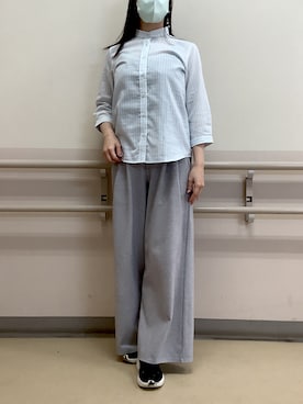 「TOKYO SHIRTS（トウキョウシャツ）のアイテム」を使った、BRICK HOUSE by Tokyo Shirts 札幌苗穂イオンモール店さん（レディース・159cm）の春コーディネート