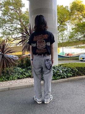 「アイテム（チノパンツ、その他）」を使った、OMIYAMANさん（メンズ・165cm）の春コーディネート