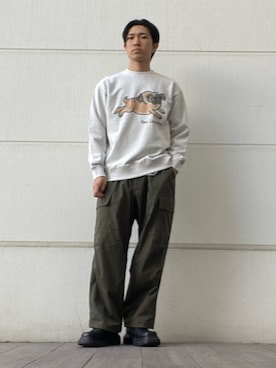 「アイテム（スウェット、その他）」を使った、tsuyoshiさん（メンズ・176cm）の秋コーディネート