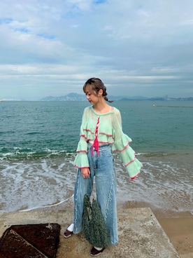 「HELLO.SANFRANCISCO（ハローサンフランシスコ）のアイテム」を使った、𝕎𝕀ℕ𝔾さん（レディース・166cm）の冬コーディネート