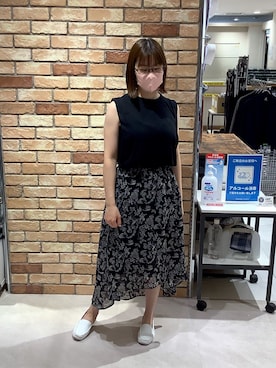 「アイテム（チュニック）」を使った、BRICK HOUSE シャツ工房 札幌駅エスタ店さん（レディース・159cm）の夏コーディネート