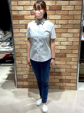 「summer」｜BRICK HOUSE シャツ工房 札幌駅エスタ店さん（レディース・159cm）の夏コーディネート