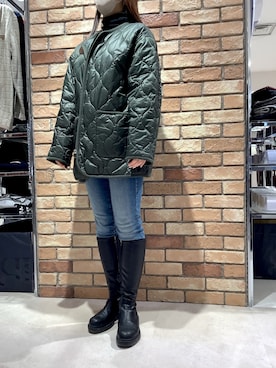 「アイテム（ミリタリージャケット）」を使った、BRICK HOUSE シャツ工房 札幌駅エスタ店さん（レディース・159cm）の春コーディネート