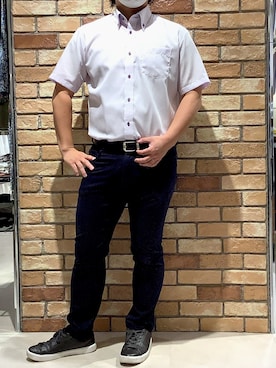 「ビジネスシャツ」｜BRICK HOUSE シャツ工房 札幌駅エスタ店さん（メンズ・169cm）の夏コーディネート