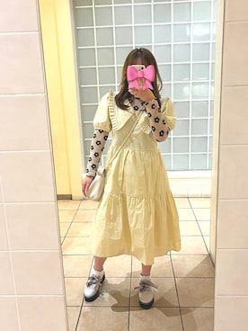 「merry jenny（メリージェニー）のアイテム」を使った、𝐌𝐢さん（骨格ウェーブ・レディース・148cm）の冬コーディネート