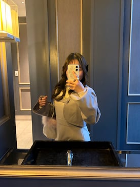 「evelyn（evelyn）のアイテム」を使った、𝐌𝐢さん（レディース・149cm）の冬コーディネート