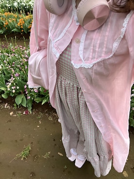 「w closet（ダブルクローゼット）のアイテム（ワンピース、その他）」を使った、𝐌𝐢さん（レディース・149cm）の冬コーディネート