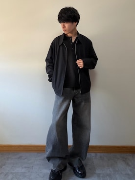 「ADAMASTE（アダマスト）のアイテム」を使った、ゆとさん（メンズ・160cm）の春コーディネート