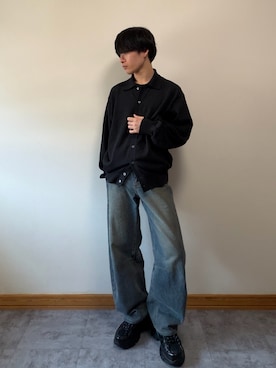 「ADAMASTE（アダマスト）のアイテム」を使った、ゆとさん（メンズ・160cm）の春コーディネート