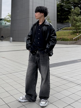 「SINSS（シンス）のアイテム（ジャケット/アウター）」を使った、ゆとさん（メンズ・160cm）の春コーディネート