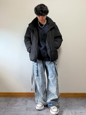 「WEGO（ウィゴー）のアイテム」を使った、ゆとさん（メンズ・160cm）の冬コーディネート