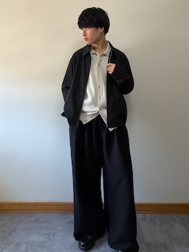 「WYM LIDNM（ウィム バイ リドム）のSilver 925 CROSS-LINK CHAIN NECKLACE（ネックレス、シルバー系）」を使った、ゆとさん（メンズ・160cm）の春コーディネート