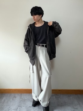 「CLEL（クレイル）のアイテム（シューズ）」を使った、ゆとさん（メンズ・160cm）の春コーディネート