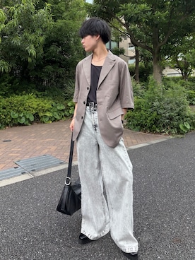 「CLEL（クレイル）のアイテム」を使った、ゆとさん（メンズ・160cm）の夏コーディネート