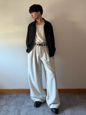 「GU（ジーユー）のアイテム（ジャケット/アウター）」を使った、ゆとさん（メンズ・160cm）の春コーディネート