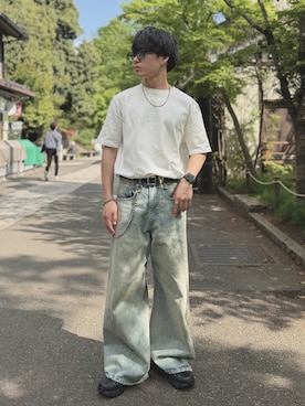 「HARE（ハレ）のアイテム（財布/小物）」を使った、ゆとさん（メンズ・160cm）の春コーディネート