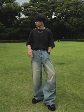 「ADAMASTE（アダマスト）のアイテム」を使った、ゆとさん（メンズ・160cm）の夏コーディネート